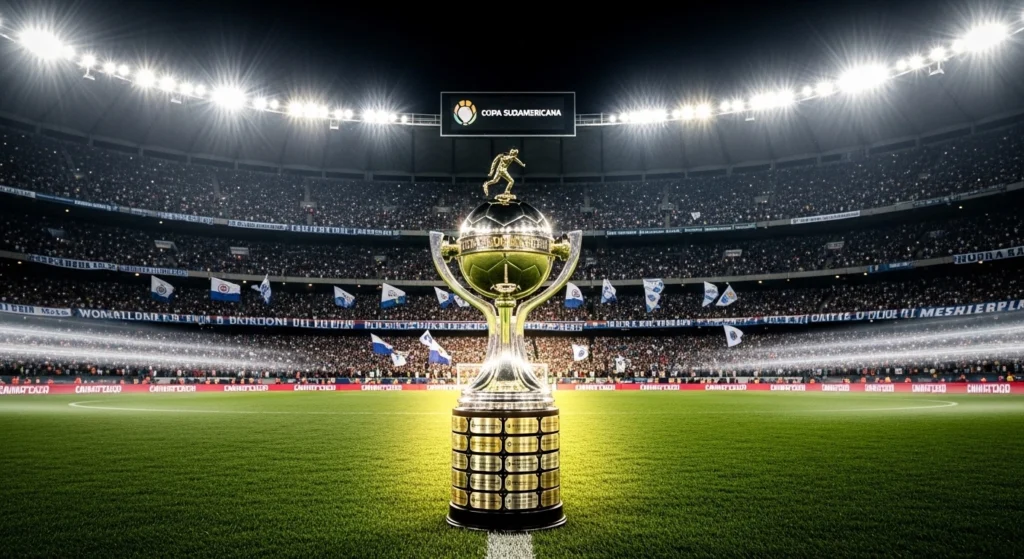 Imagen del trofeo de la Copa Sudamericana