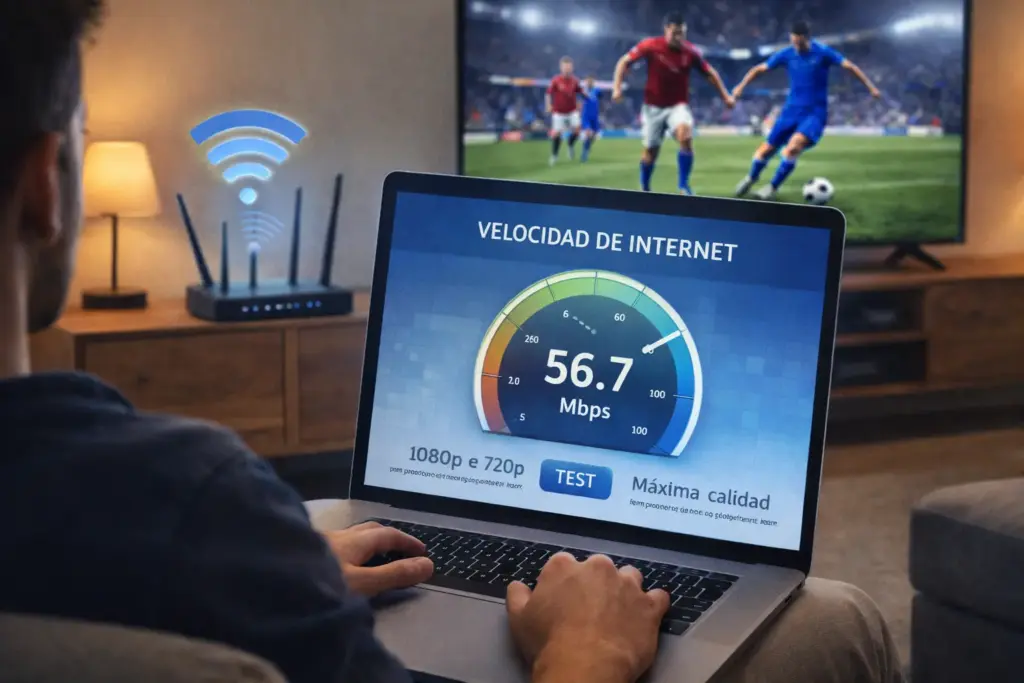 Qué Velocidad de Internet Necesitas para Ver Fútbol en HD 1 IMAGEN para medir velocidad de internet