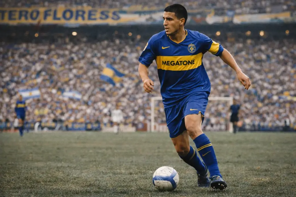 imagen de Juan Román Riquelme con Boca Juniors