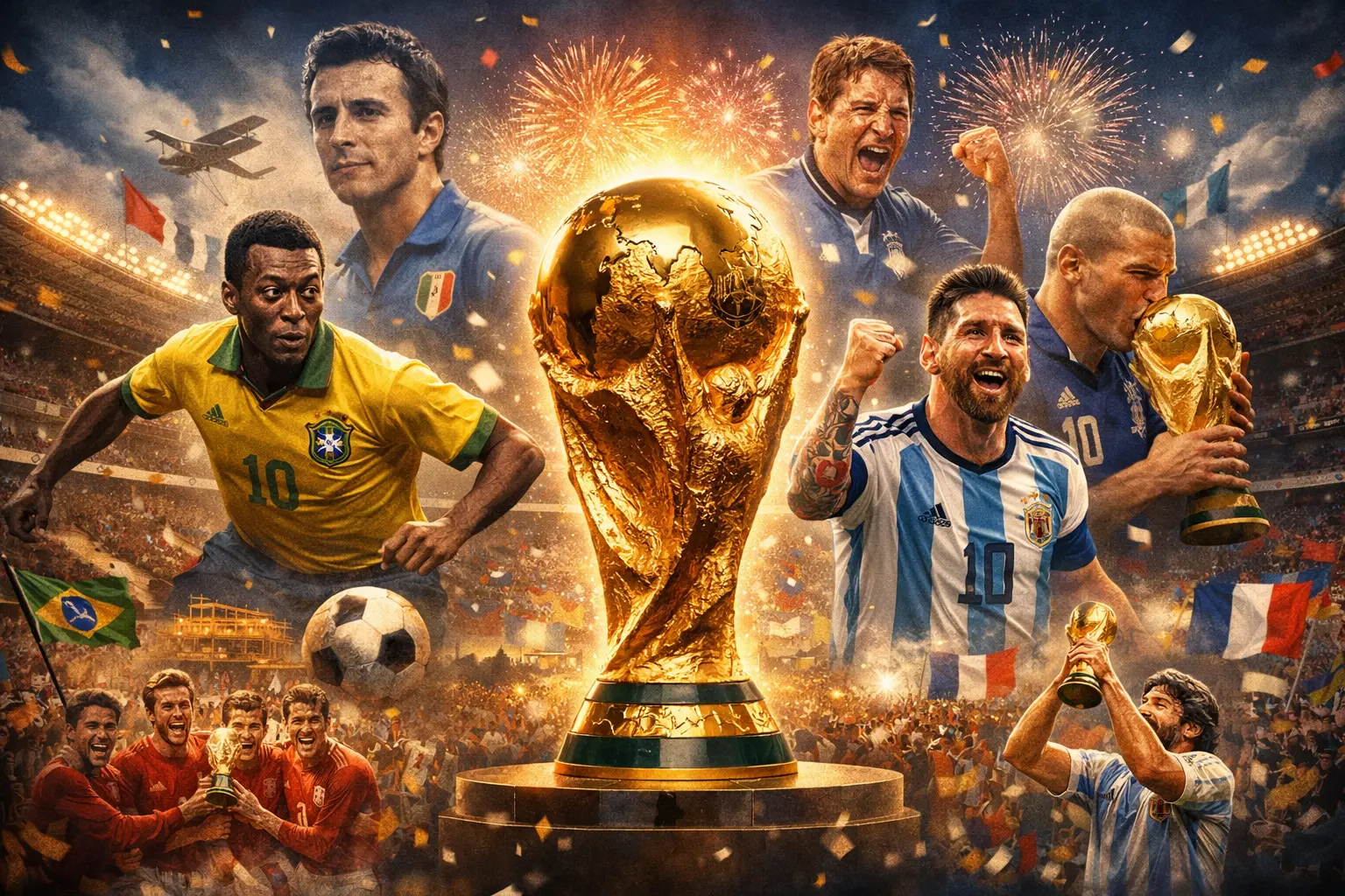 imagen para Historia Completa del Mundial de Fútbol Todos los Campeones