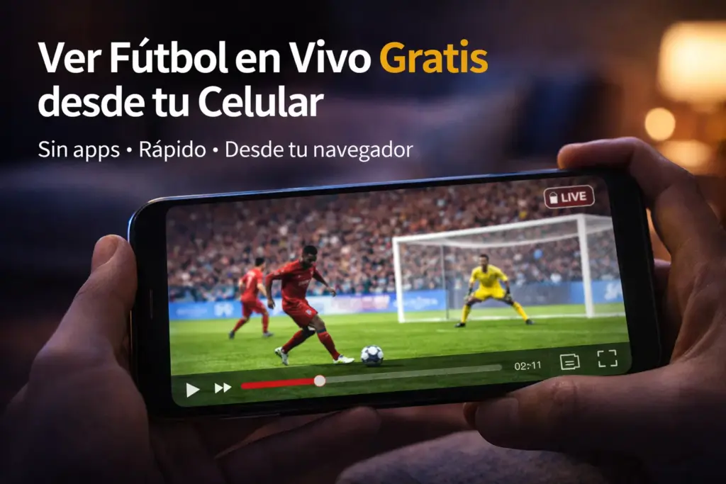 imagen para Ver fútbol en vivo desde el celular