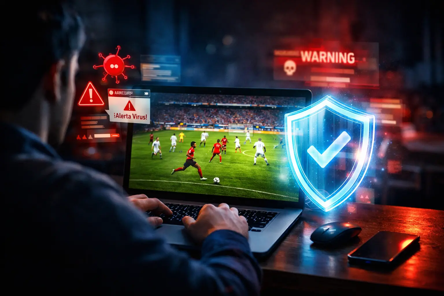 imagen paraCómo Evitar Virus al Ver Fútbol Online