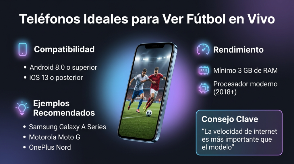 infografia para Teléfonos para Streaming